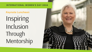 Inspiring inclusion through mentorship - International Women's Day 2024 - Event banner